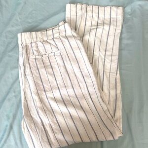 NWT Old Navy Taylor Linen Wide Leg Pants. Size Large